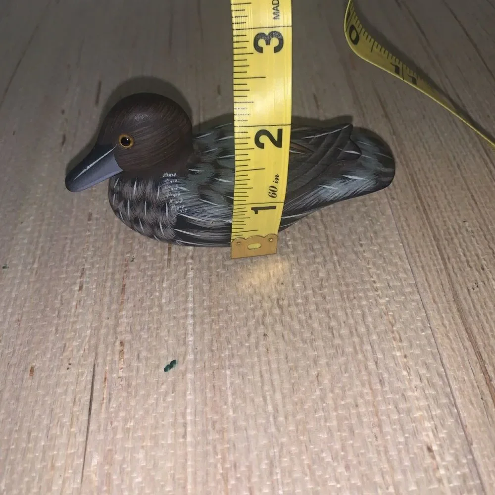 VTG 2 Hand Painted/Carved Wood Duck  People Republic Of China 1970-1990 Numbered